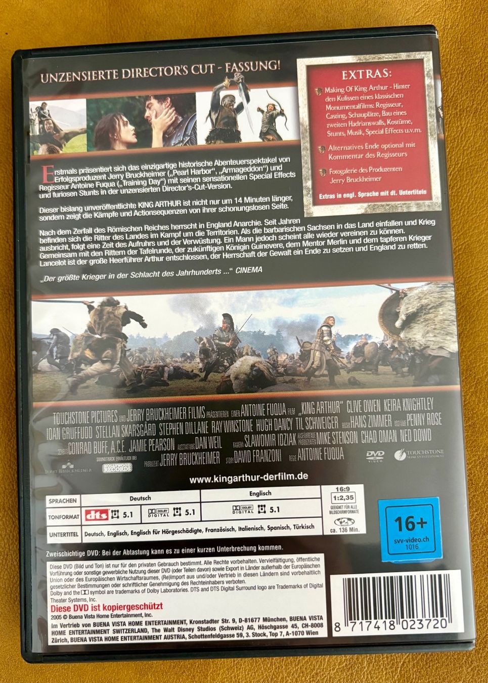 Tutti i DVDs: DVD 'KING ARTHUR' 16+ unzensiert – Usato da Pratteln venduto da TT-Rudi 1
