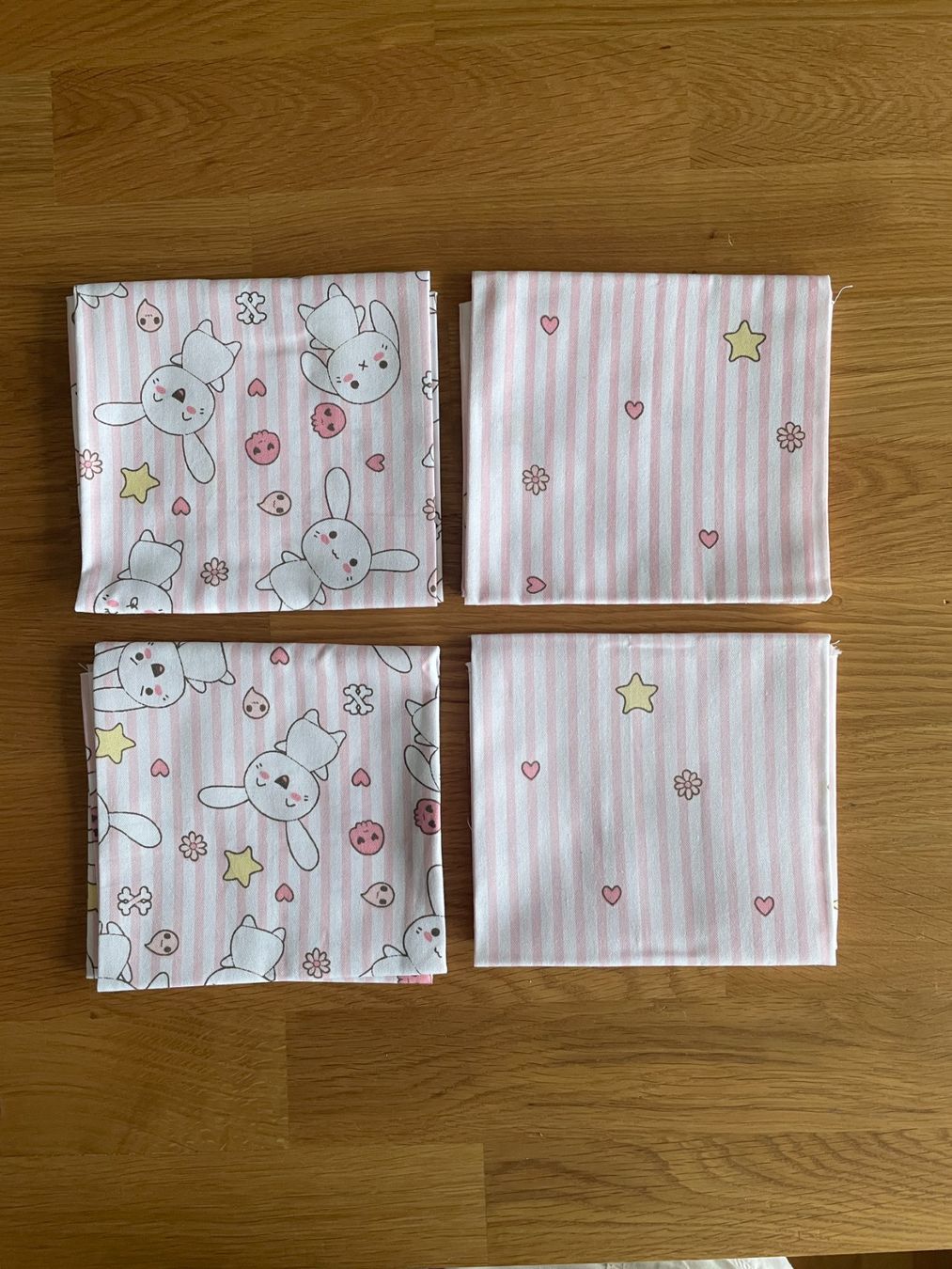 Stoffe: Fat quarter/Coupon patchwork-couture Petits Lapins roses – Neu und originalverpackt aus Gland von san_xz5j 1