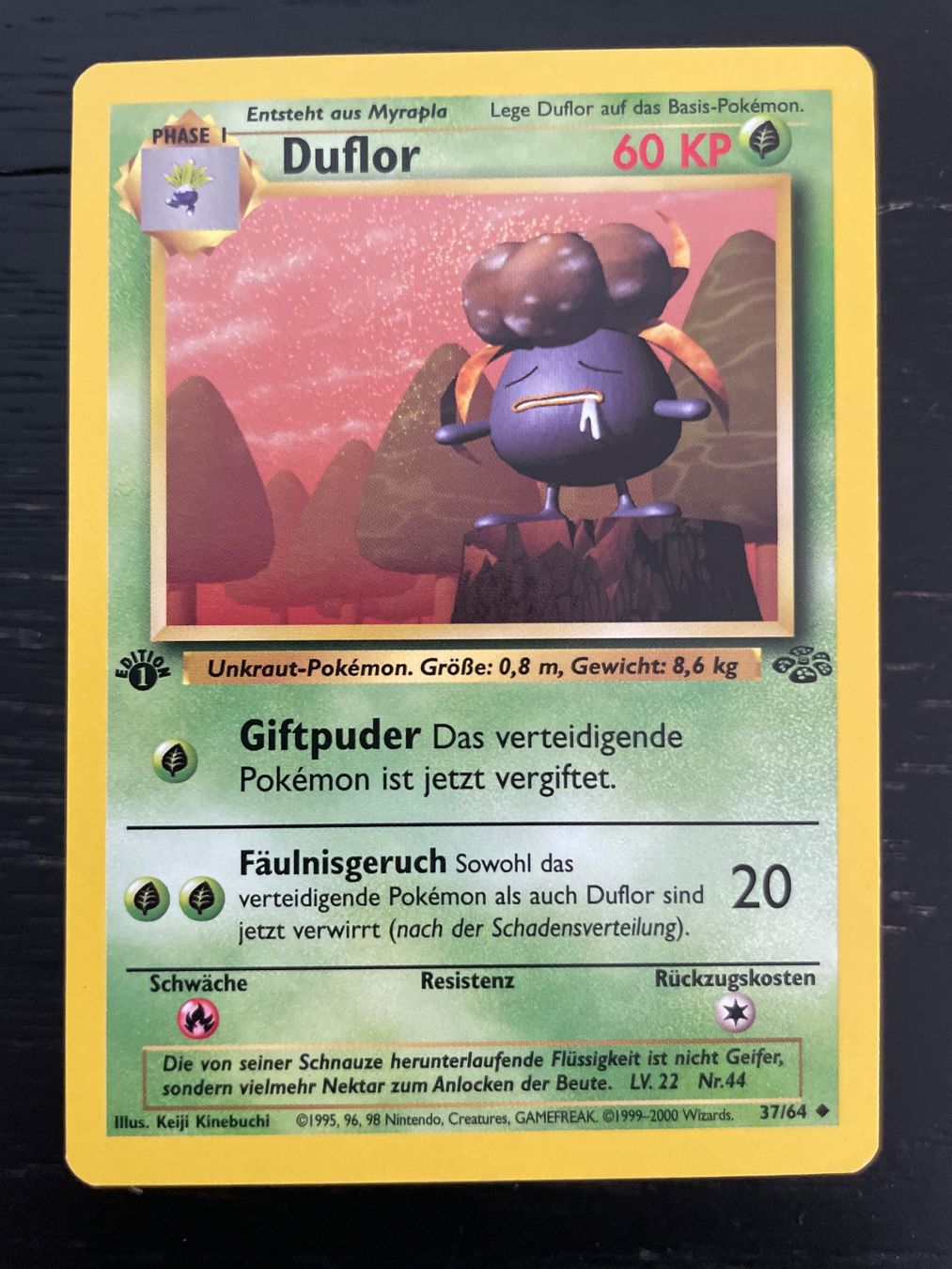 Pokémon Sammelbilder & Trading cards: Pokemon Duflor 37/64 DE 1. edition – Gebraucht aus Hugelshofen von Suimosa