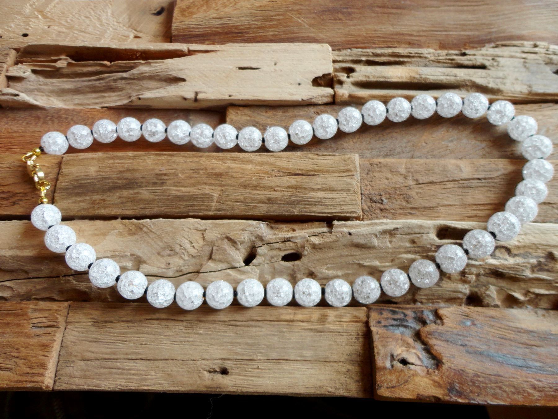 Catenine: Halskette - Bergkristall, gecrackt – Nuovo (secondo la descrizione) da Biberist venduto da tl-schmuck 5