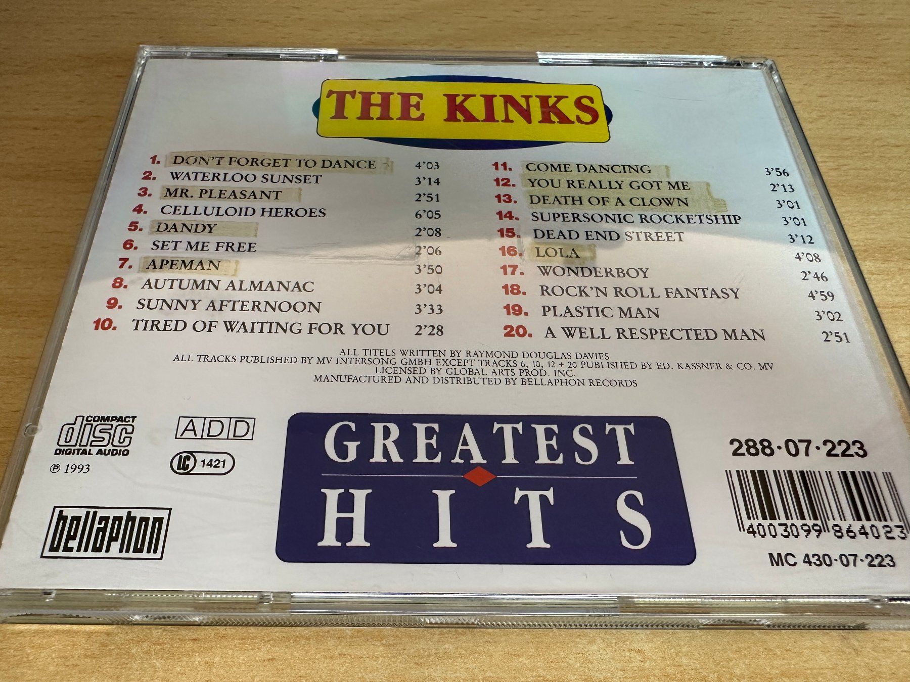 CD: The Kinks – Greatest Hits – Usato da Rikon im Tösstal venduto da Alpenmutz 1
