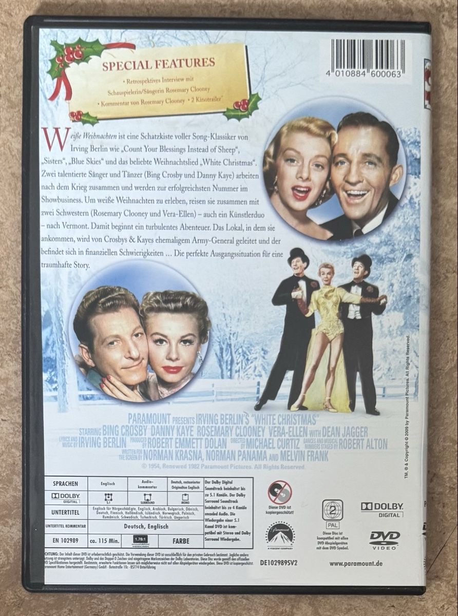 Tutti i DVDs: WEISSE WEIHNACHTEN  – Nuovo (secondo la descrizione) da Dietikon venduto da AndreaSch01 1