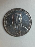 5 Fr. 1926 Silber GROSS – ALPHIRTE – VORZÜGLICH (vz)