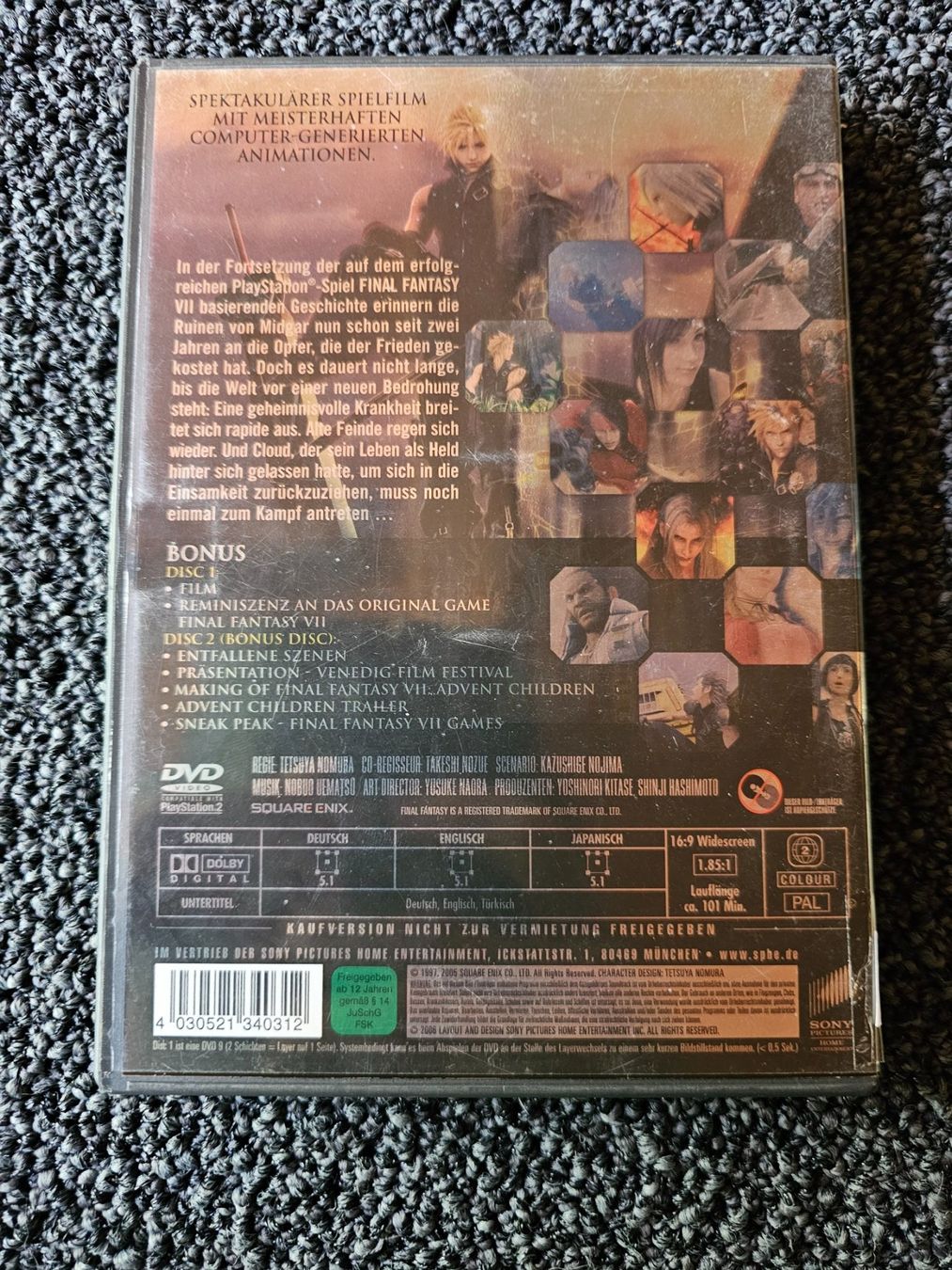 Tutti i DVDs: FINAL FANTASY. VII(13274) – Usato da Ruswil venduto da M71 1