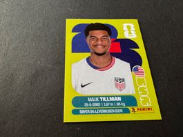 Panini Fifa Fussball WM 2026 Sticker Malik Tillman USA 15