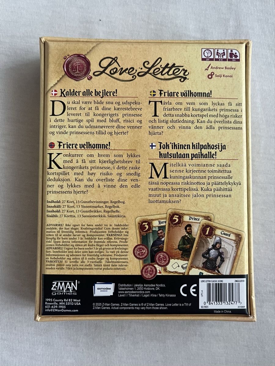 Spiele: Love Letter - Spiel – Neu und originalverpackt aus Wolhusen von lua_b2wl 1