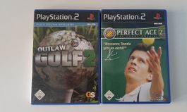 PlayStation 2 Spiele Outlaw Golf 2 und Perfect Ace 2