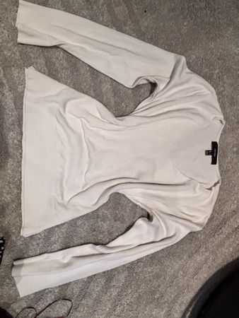 Vero Moda Pullover white size S v-neck long sleeve