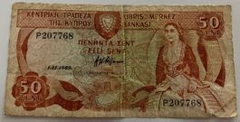 Zypern 50 Sent 1989