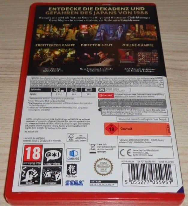 Sega Giochi: Yakuza 0 Director's Cut (SWITCH 2) – Usato da Thun venduto da Gameparadise 1
