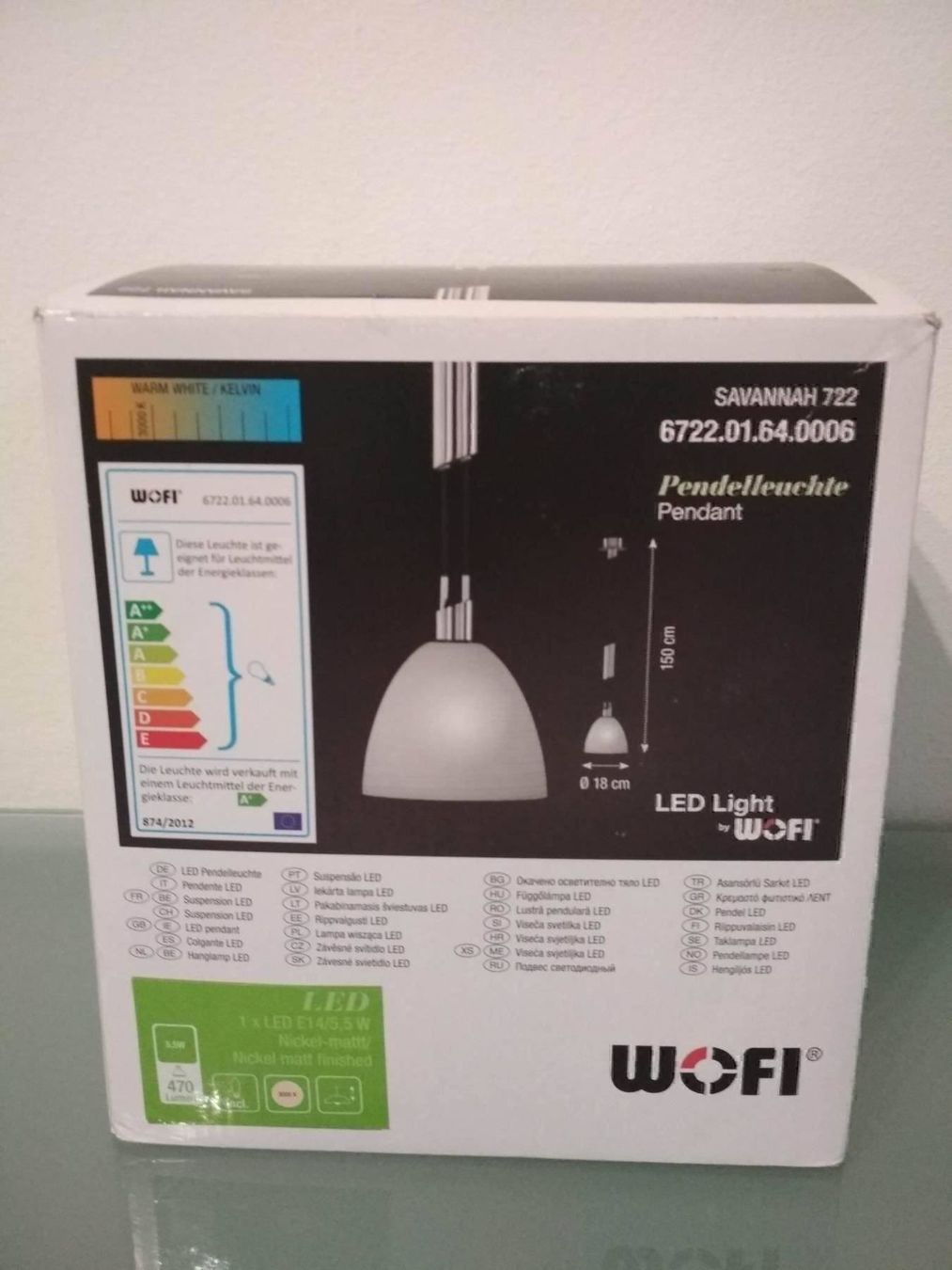 Kronleuchter & Deckenlampen: Pendelleuchte Savannah, 1-flammig – Neu und originalverpackt aus Bäch SZ von Swissy46 3