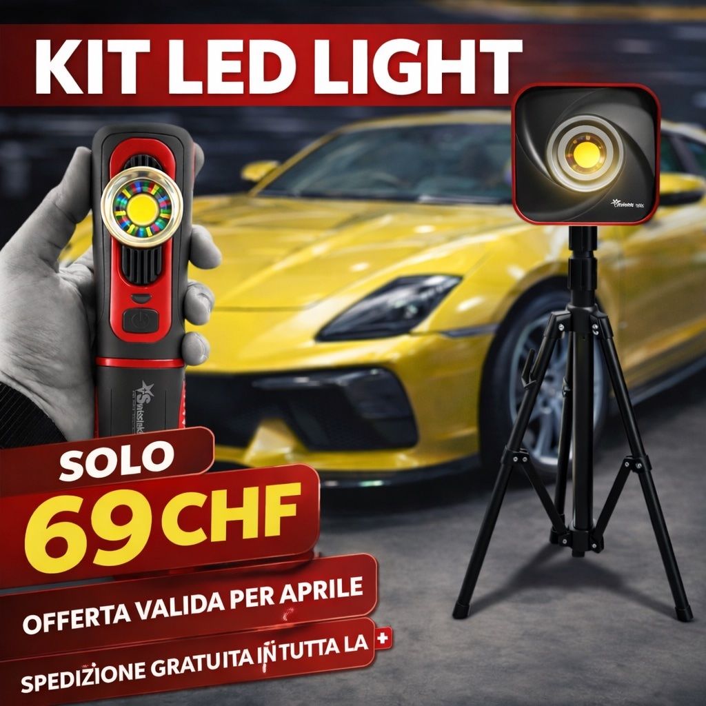 Alle Werkzeuge: Kit LED d’éclairage - Detailing e Car Car – Neu und originalverpackt aus Cadempino von Tek.Pro.AG