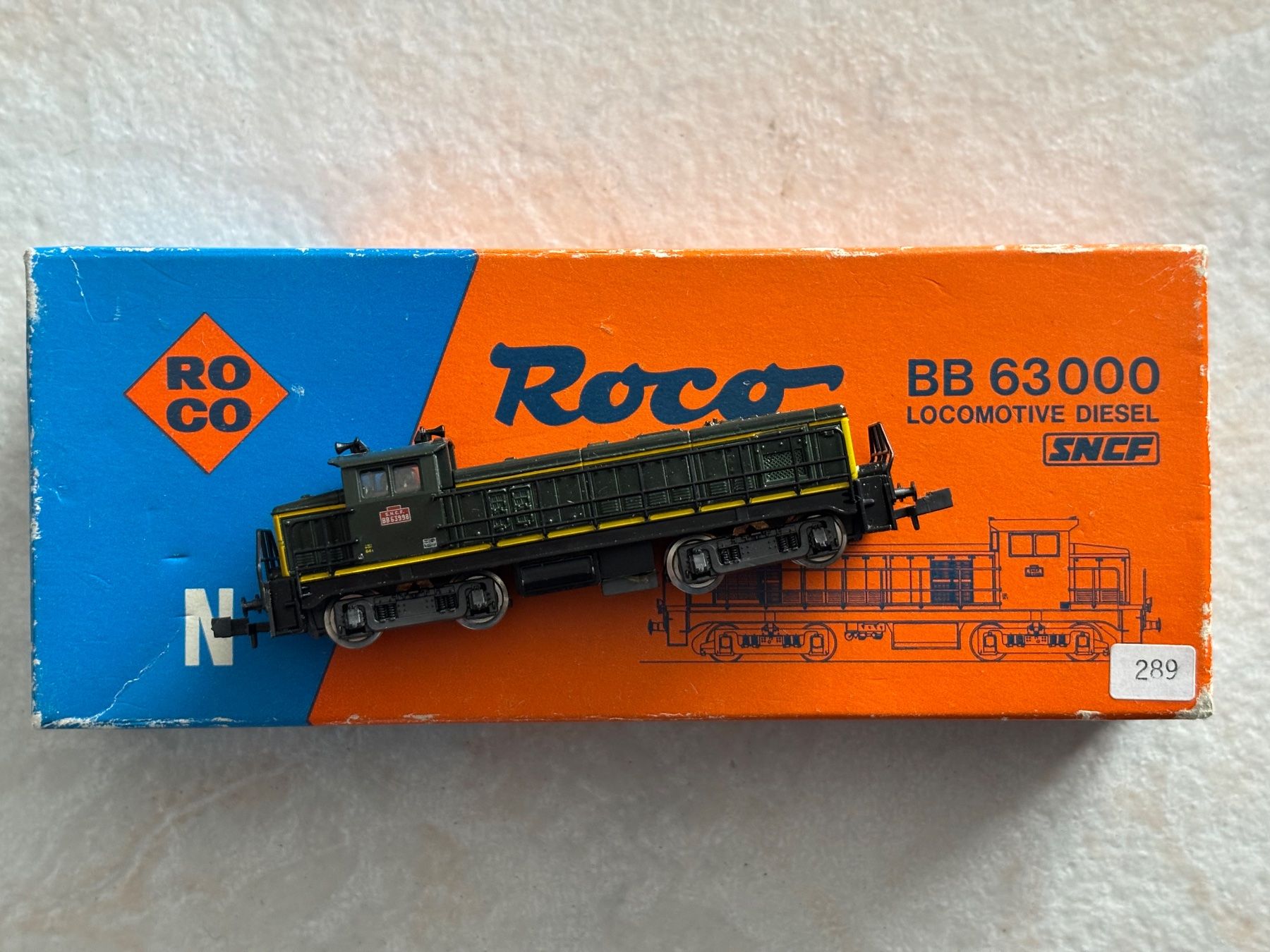 Roco Modellini di ferrovie: Roco 2152 A Dieselok BB63998 SNCF – Nuovo (secondo la descrizione) da Hauterive NE venduto da eriamch 3