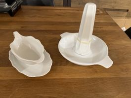 Braten-Set 3-teilig Weiss guter Zustand