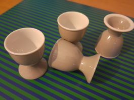 4er Set Eierbecher grau, Rössler? zeitloses Design, Top! NW!