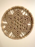 Makramee Wanddeko - Unikat (25 cm)