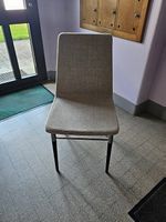 4 Stühle mit Stoffbezug