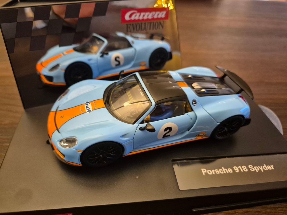 Carrera Evolution Porsche 918 Spyder Gulf Nr. 02 (Neu und ...