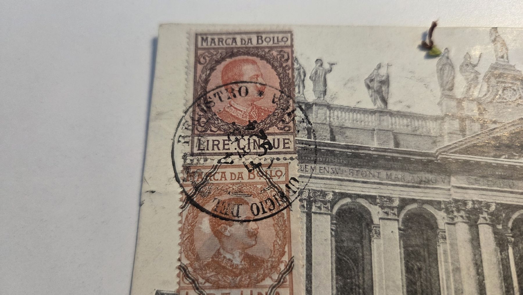 Cartoline postali: 1920 Ansichtskarte Rom mit Fiskalmarken! – Usato da Arni AG venduto da Moth68 1