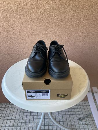 Dr Martens 1461 Mono Glattleder Oxford Schuhe