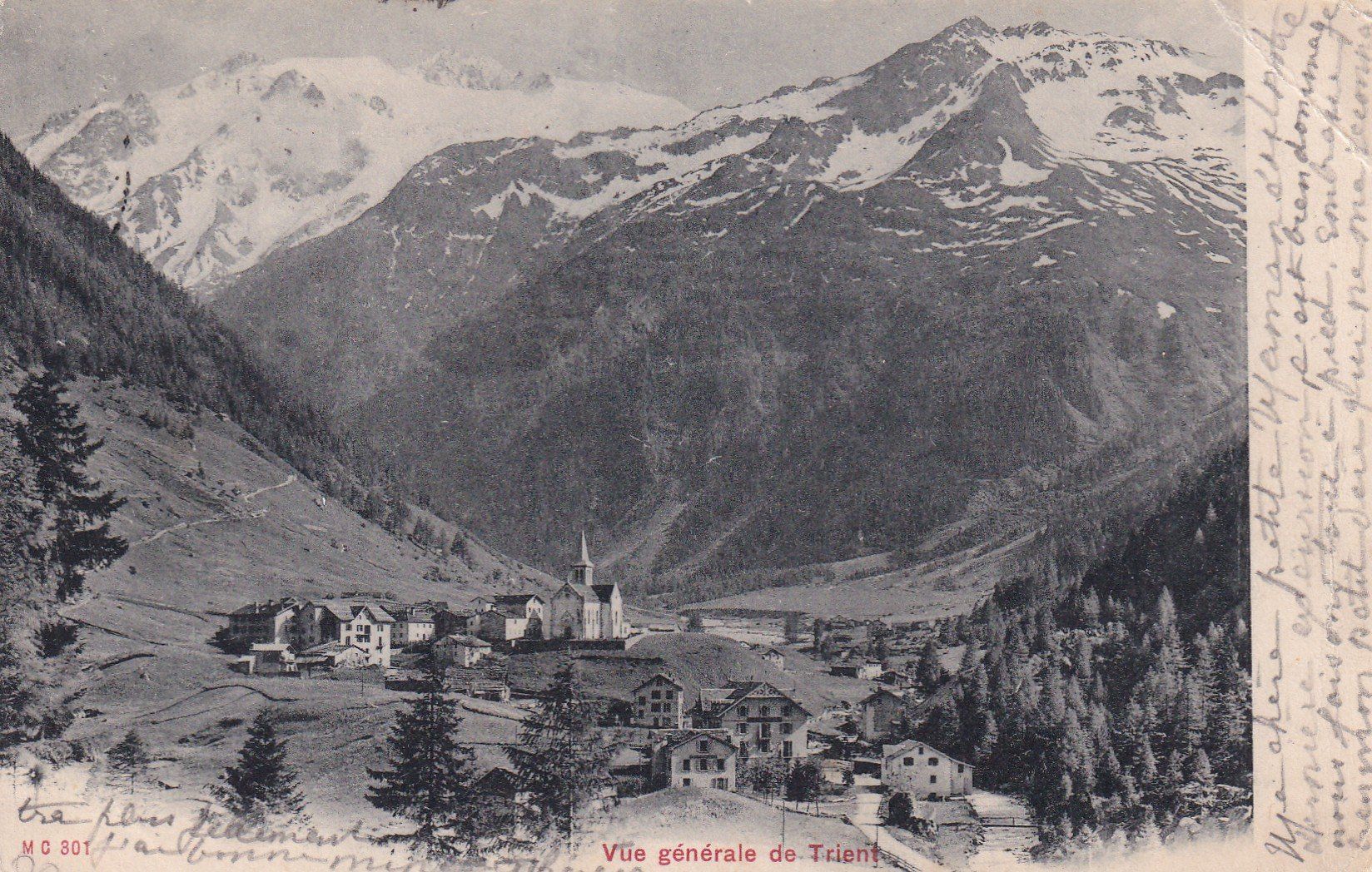 Cartoline postali: Vue général de Trient  1904 – Usato da Cormoret venduto da Pascalll2001