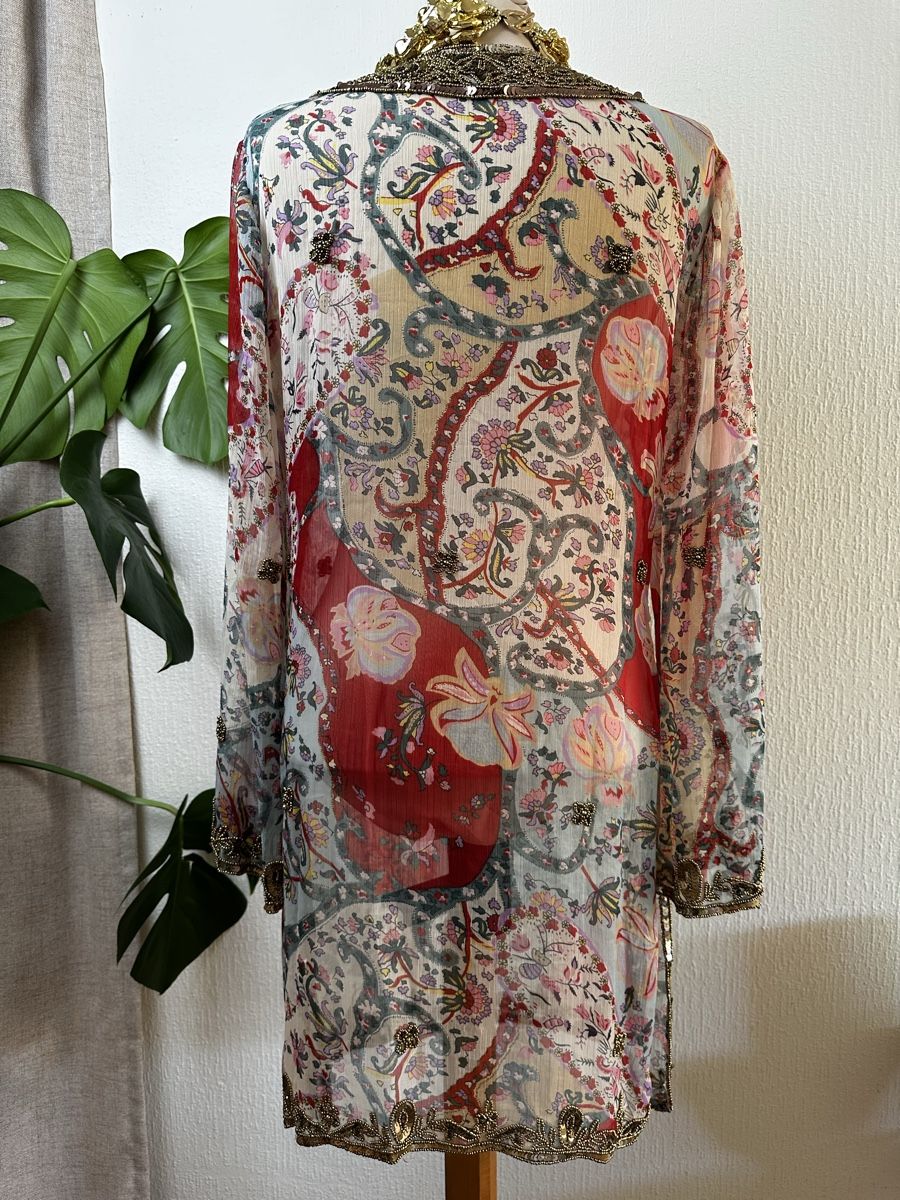 Tuniche: Robe mi-longue imprimée perles sequins taille M – Nuovo (secondo la descrizione) da Châtelaine venduto da Alexandra.jankowski 5