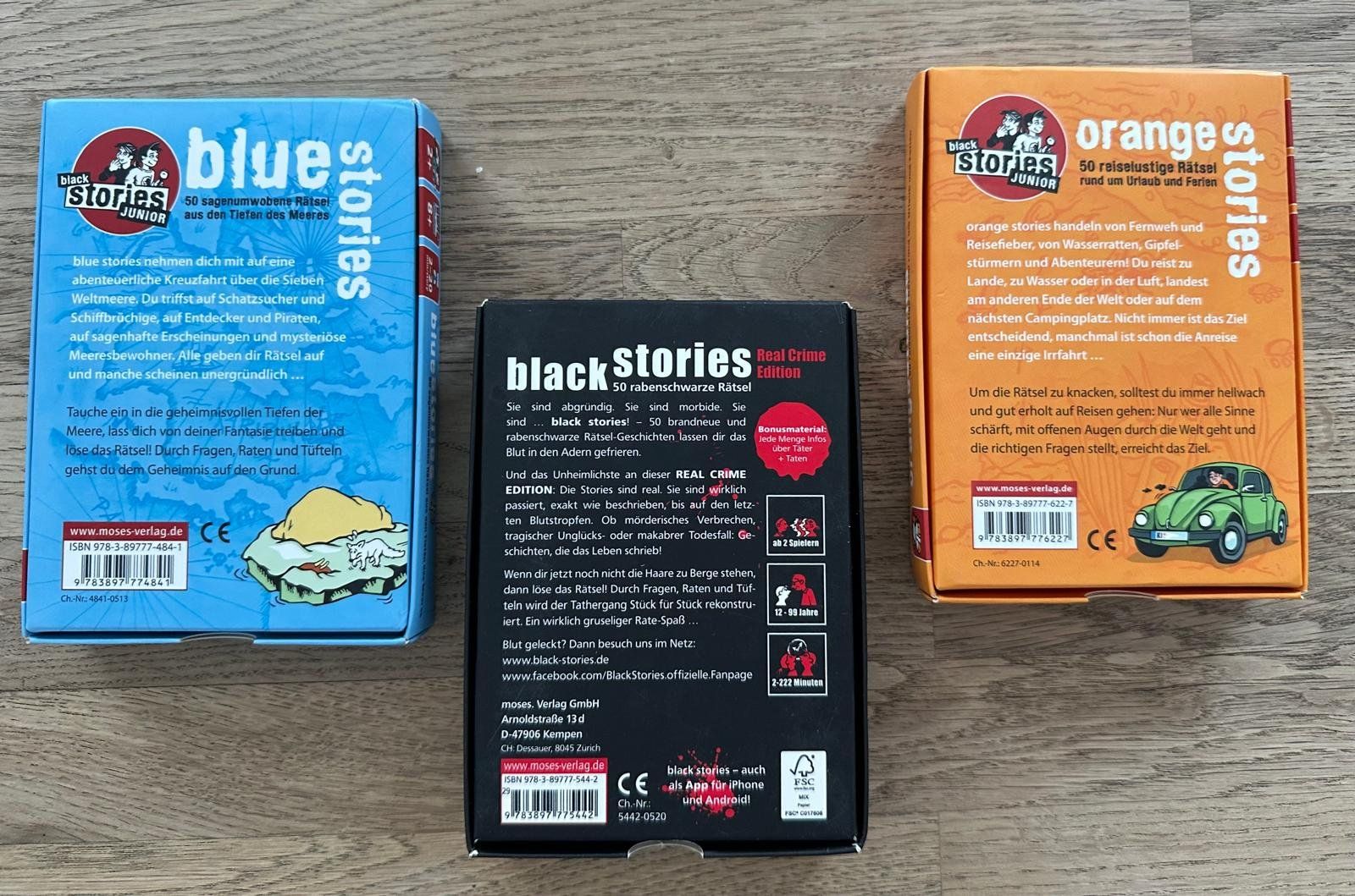 Jeux: Black-, Blue-, Orange Stories – Neuf (Voir description) à Rorschach par harry-the-great 1