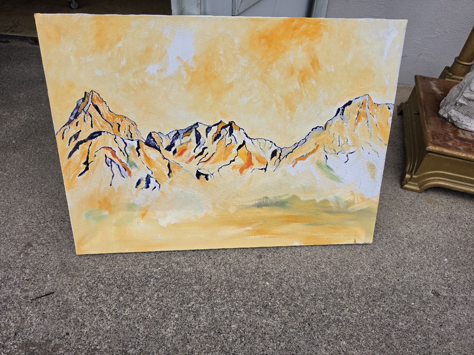 Dipinti: Berglandschaft Gemälde, Wandbild, Kunst, neuwertig... – Usato da Mettlen venduto da elios0888