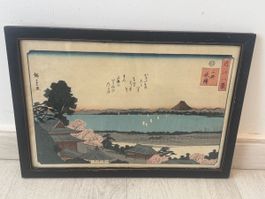 Estampe japonaise Ukiyo-e - Hiroshige II - Huit vues d'Omi