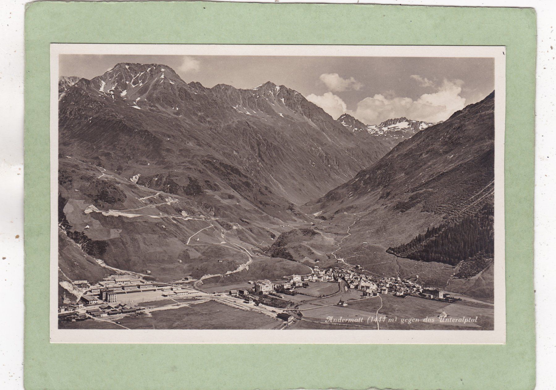 Cartoline postali: Andermatt gegen das Unteralptal – Usato da Herisau venduto da Lisegrat2008