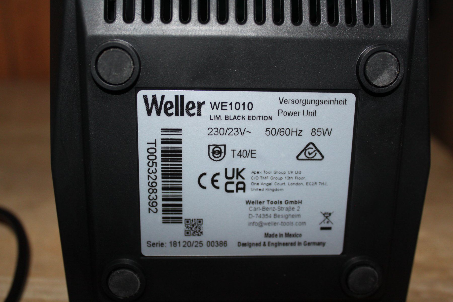Weller Saldatori: Weller Erem WE1010 Limited Black Edition – Nuovo e nell'imballaggio originale da Domat-Ems venduto da Oiteli68 6