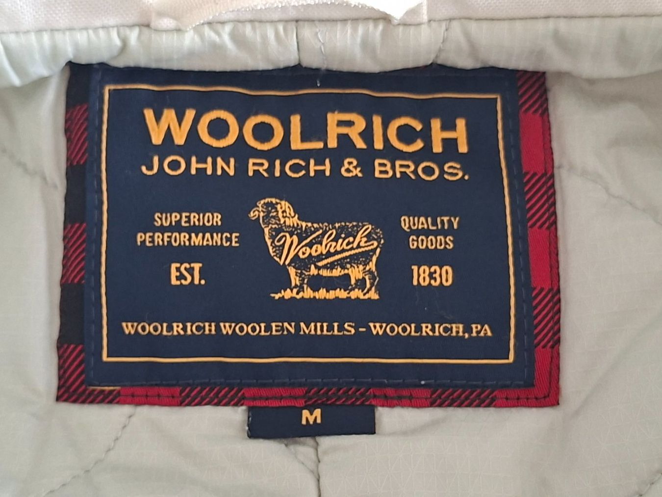 Woolrich Giacche: Uebergangsjacke Woolrich Gr.M Beige – Usato da Gattikon venduto da jeansgli 6
