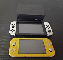 Nintendo Switch Konsole Gelb Lite mit Zubehoer guter Zustand