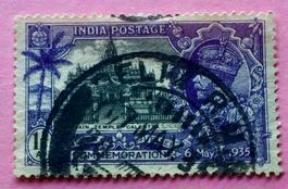 Briefmarke aus König George V. - Silberjubiläum gestempelt