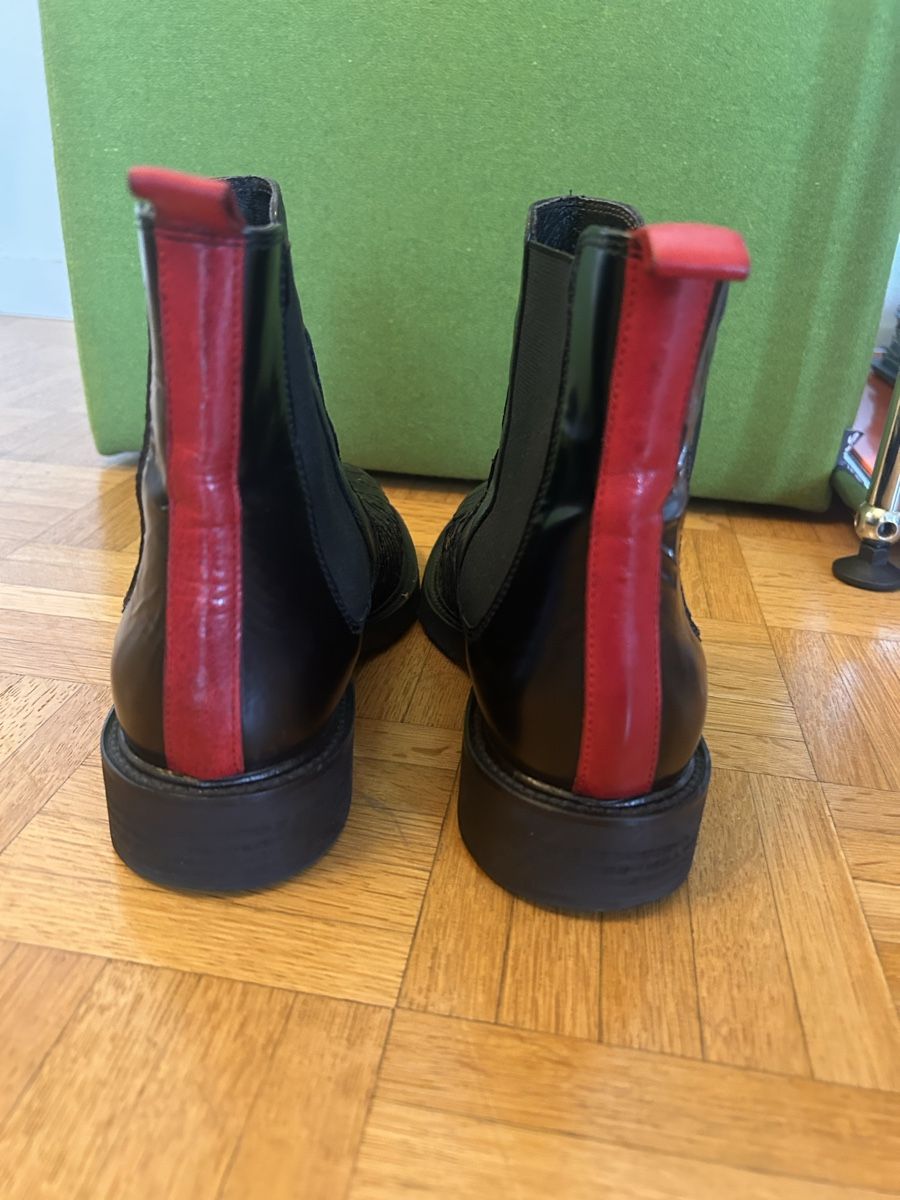 Scarpe da donna: Stiefeletten Leder Rote streifen Gr. 37 – Usato da Zürich venduto da olivia_oh_dear 2