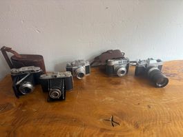 Vintage Kamera-Lot (5 Stück) — Ungetestet / Für Bastler & De