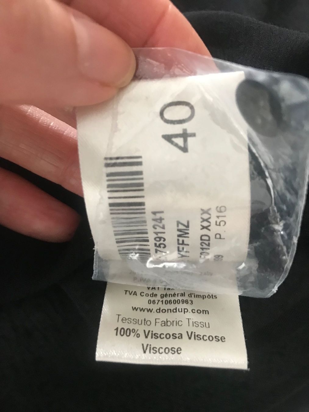 Camicette: Bluse Dondup, schwarz, Gr. IT 40 – Usato da Kilchberg venduto da boudoir076 7