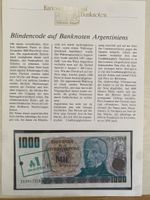 Kuriositäten auf Banknoten - Argentina