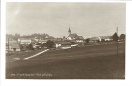 Montfaucon (JU) Franches-Montagnes - Dorfpartie Kirche 1917