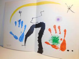 Neue Fundschätze Kunst Miro 1971 Lithografie aus DML v Miro