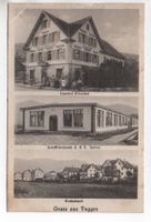 Gruss aus TUGGEN Gasthof, Stickerei A.& E. Spiess, Krebsbach