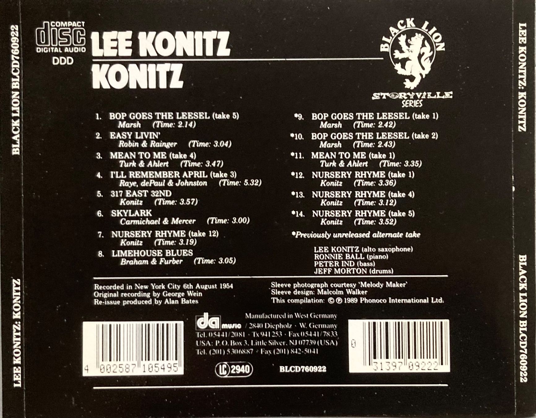 Dischi in vinile: LEE KONITZ - KONITZ – Usato da Poliez-Pittet venduto da Newtown-Records 1