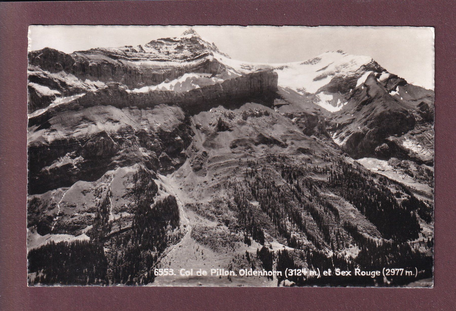 Cartoline postali: Col du PILLON - Oldenhorn – Usato da Pully venduto da nicecards
