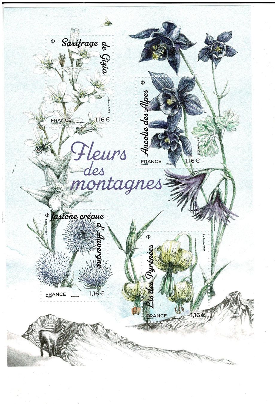 Alle Briefmarken: Bergblumen 1 KB ** – Neu (gemäss Beschreibung) aus Lausanne von Whorvath