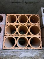 Terrakotta Ziegel Weinregal 3x3