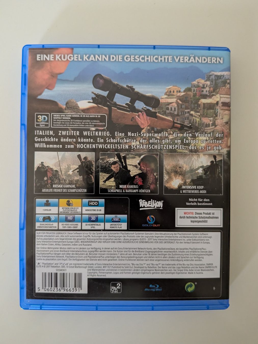 Sony Jeux: Playstation 4 - Sniper Elite 4 ab 1Fr – D'occasion à Kappel SO par Knoggaz 2
