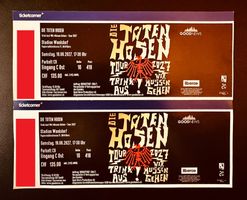 2 x Sitzplätze am ausverkauften Toten Hosen Konzert 19.06.27