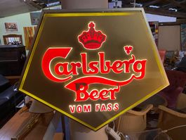 Selten coole Carlsberg Beer Leuchtreklame
