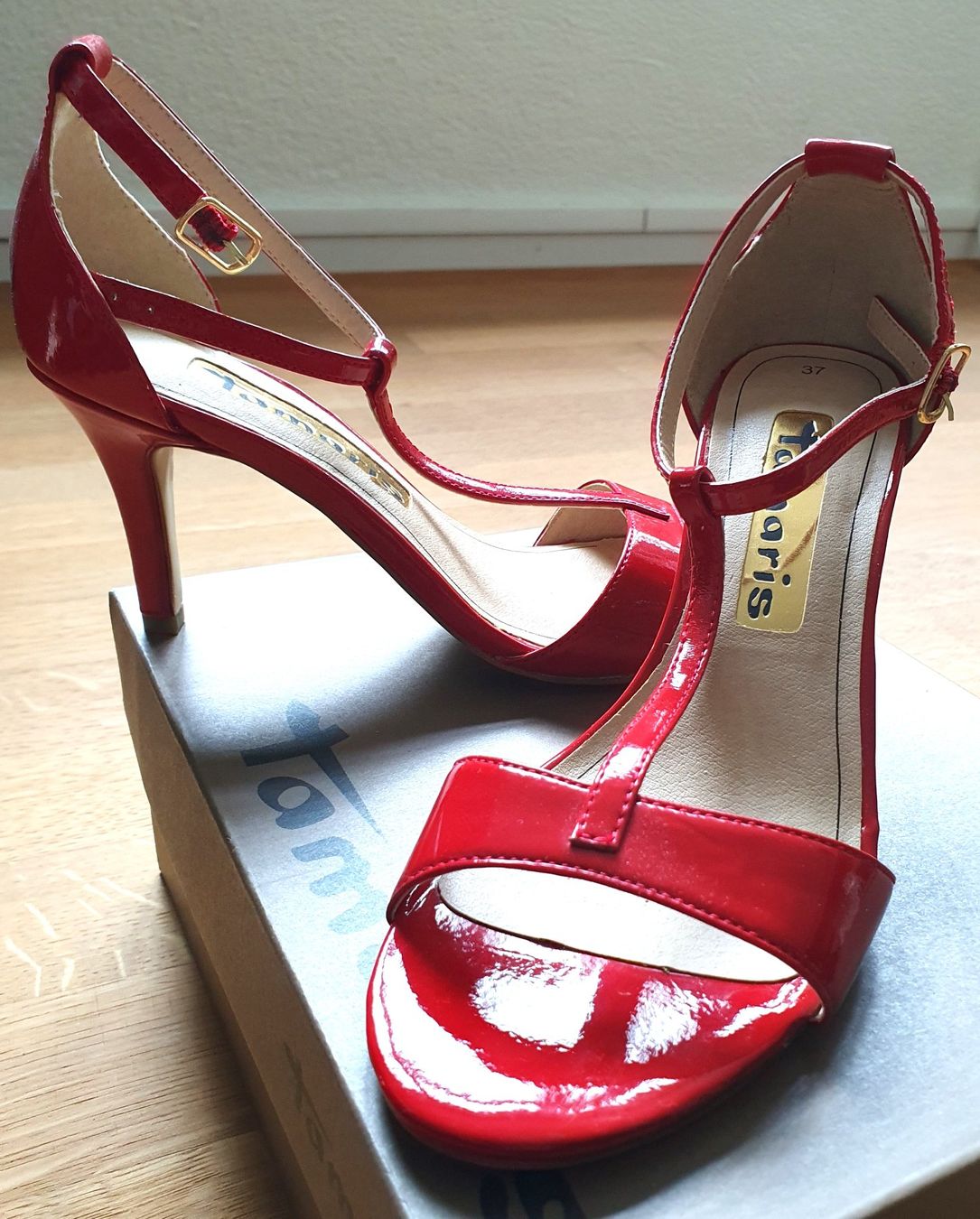 Tamaris Scarpe da donna: Tamaris high heels - Red Patent - Gr. 37 – Usato da Niederönz venduto da anj_8kn5