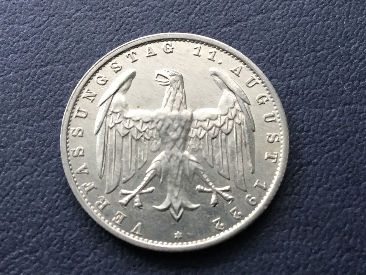 Tutti le monete: Drittes Reich 3 Reichsmark 1922 A   VZ + – Nuovo (secondo la descrizione) da St. Margrethen SG venduto da alfapeugeot10 2